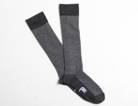 Calcetin Largo espiga gris