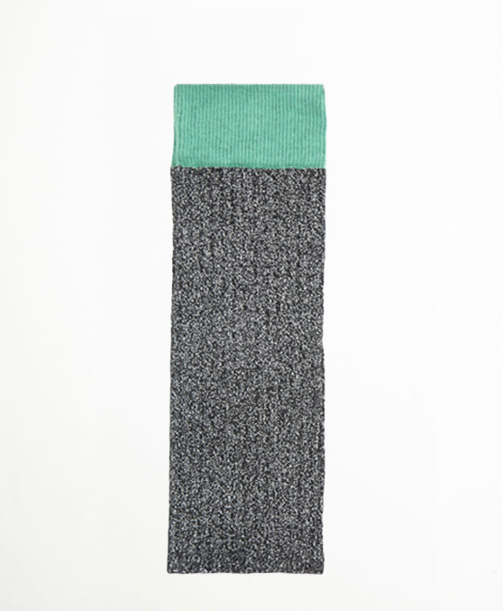 Calcetin Largo purpurina negro