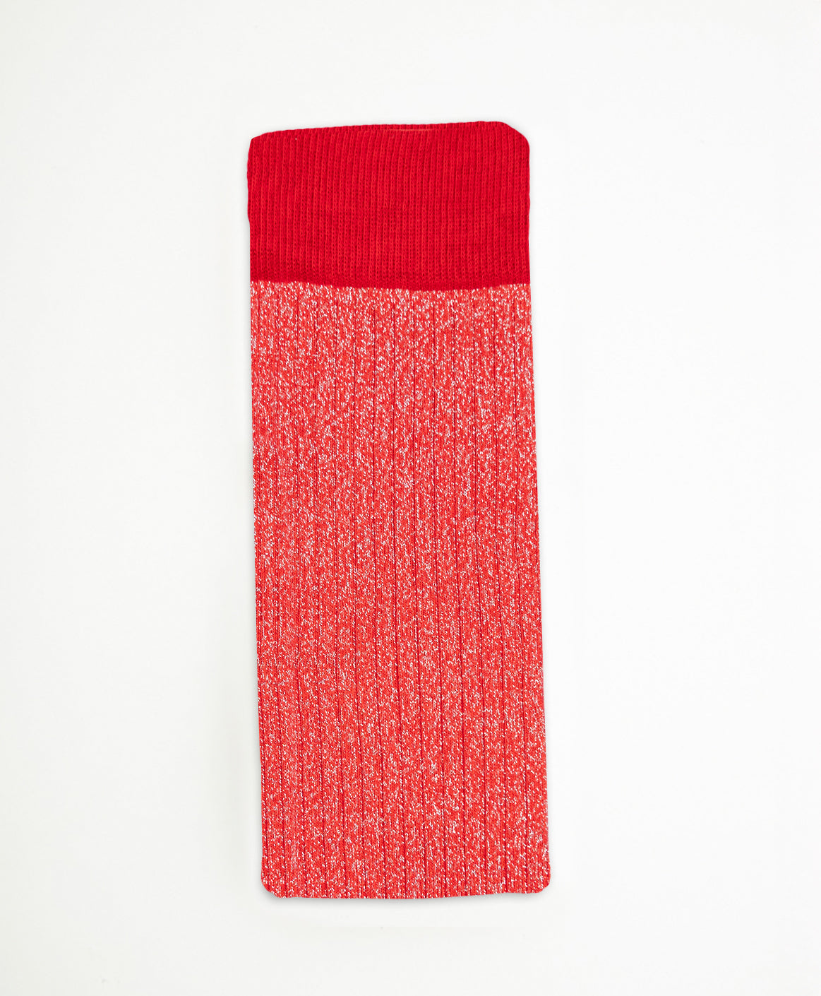 Calcetín Largo purpurina Rojo