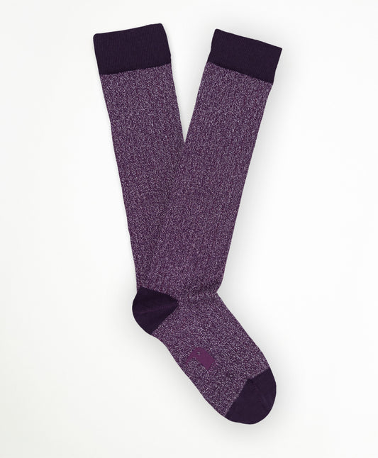 Calcetín Largo purpurina Morado 2