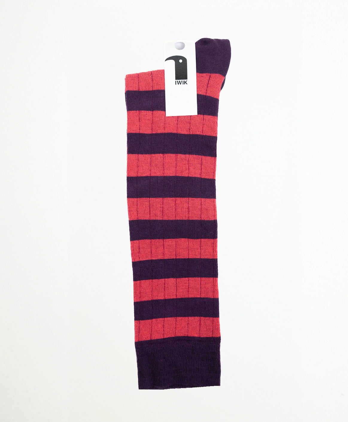Stripes Calcetín Largo Rayas Rosa y Morado