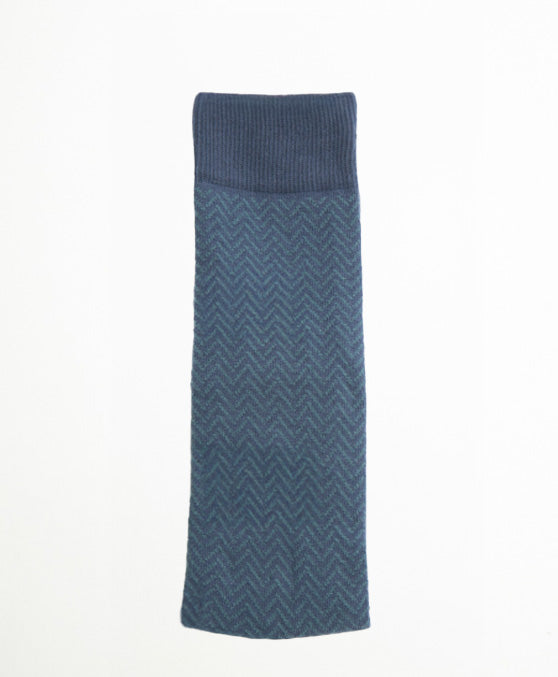 Calcetin Largo  espiga azul