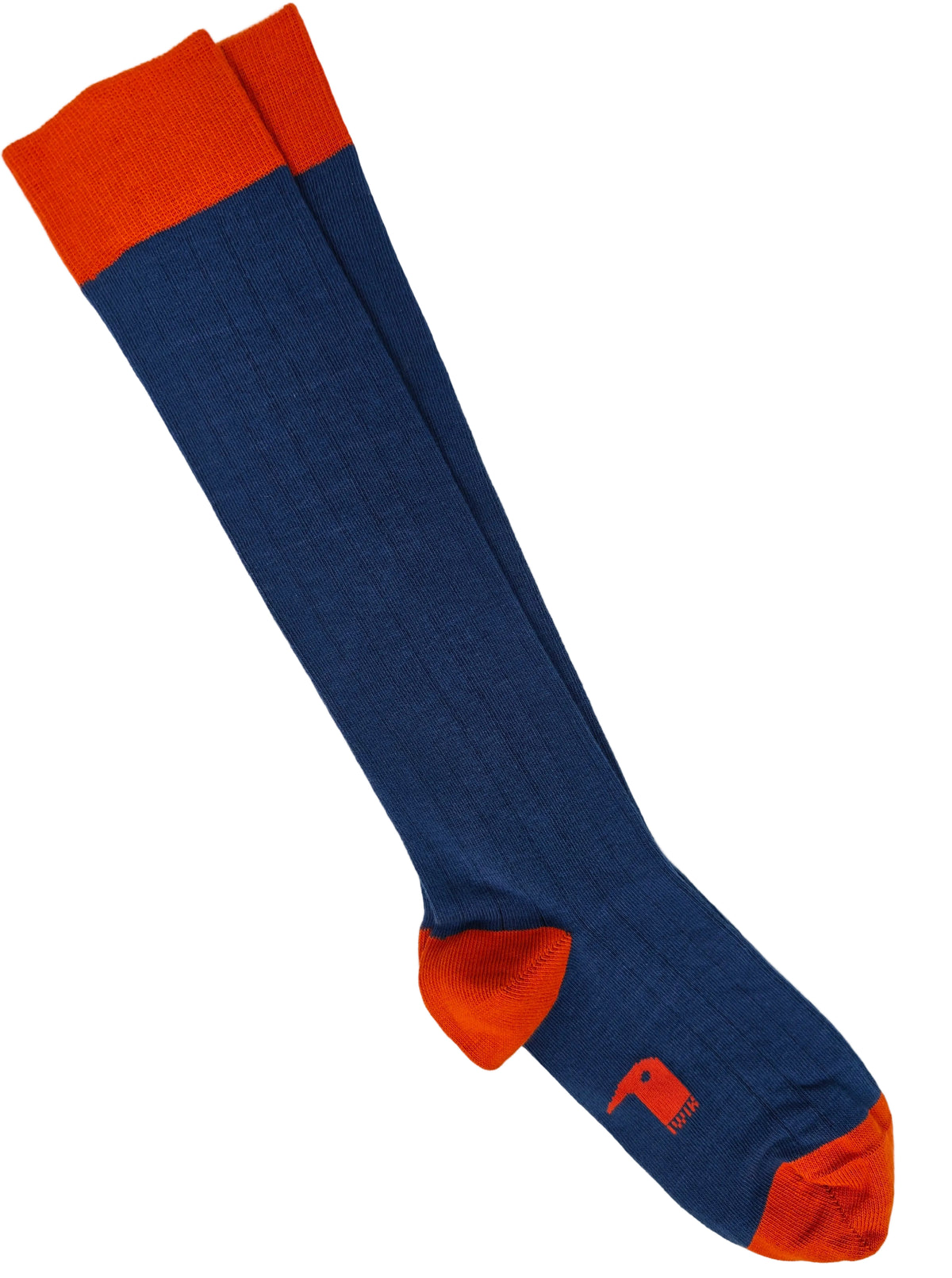 Calcetín Largo Canale Azul y naranja