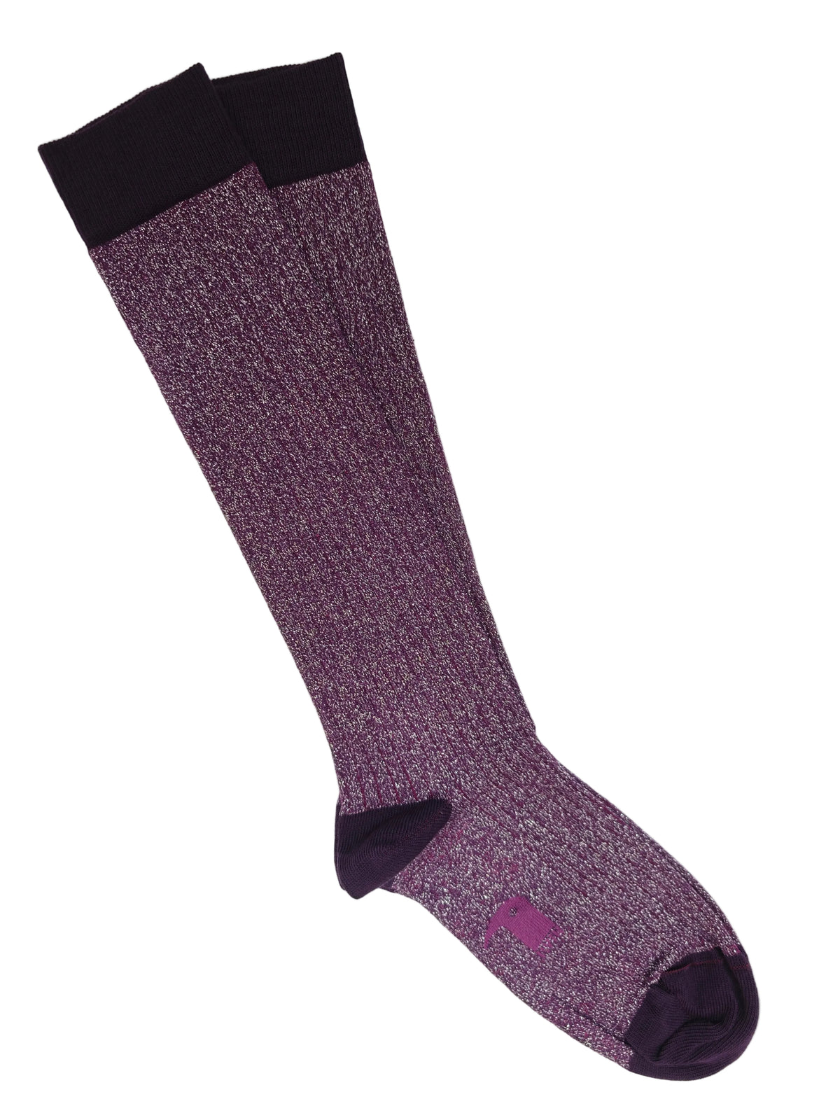 Calcetín Largo purpurina Morado