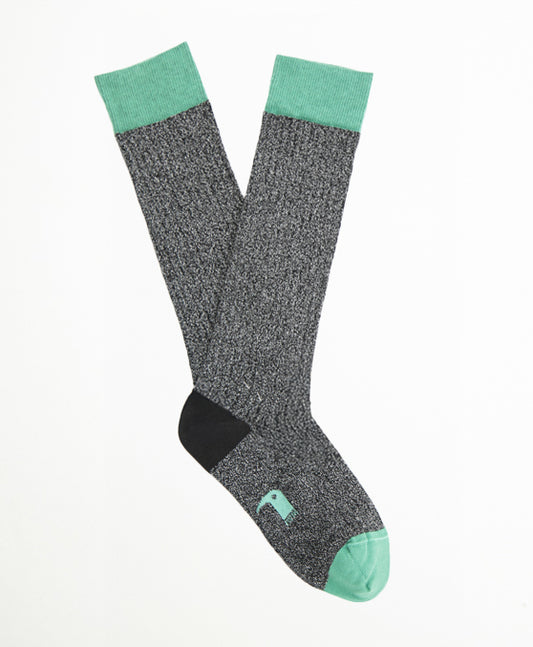 Calcetin Largo purpurina negro